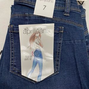 April Jeans dark denim size 7